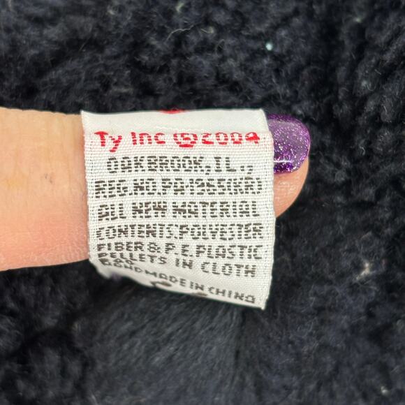 Ty Classic Tugger Black Labrador Dog Plush Lab Puppy Red Collar 12 Inch - Picture 9 of 9